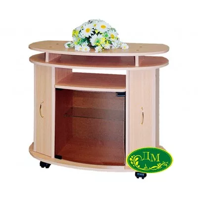 Тумба под телевизор - Овал + полка DVD