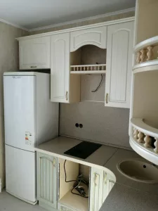Кухня с патиной и фотопечатью А-374